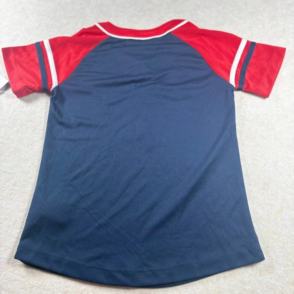 Boston Red Sox Girls Jersey Shirt Youth XS 4/5 MLB Team Athletics NWT